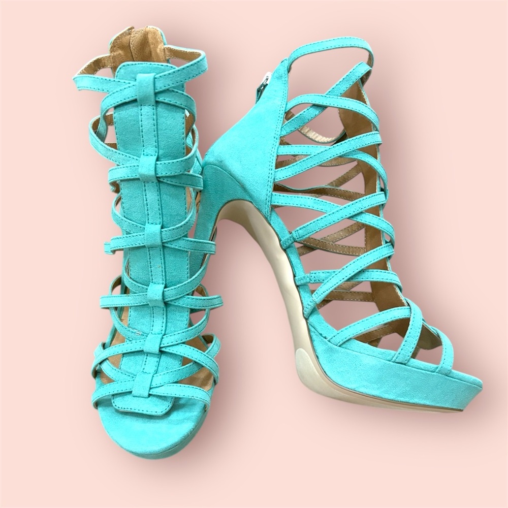 Women's Strappy Turquoise Sandals